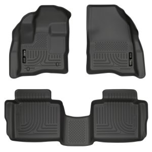 Ford Taurus Floor Liners - Front + Rear - Husky Liners - WeatherBeater Combo - Black - `10-`13 Ford Taurus Floor Liners - Front + Rear - Husky Liners - WeatherBeater Combo - Black - `10-`13